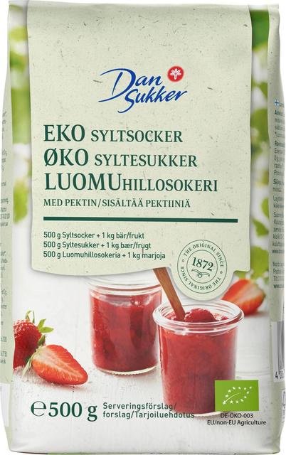 Dansukker Organic Jam Sugar 2:1 500g - Suomibox