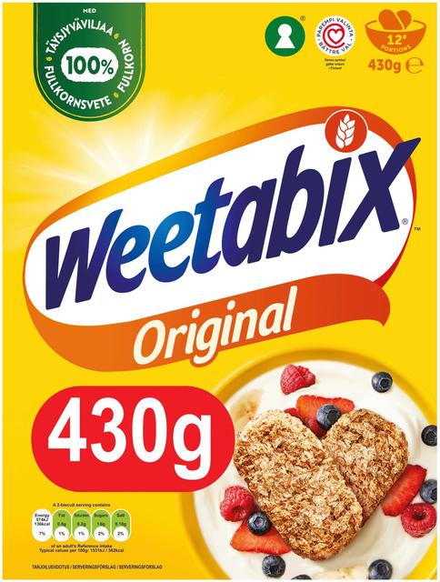 Weetabix 430 g whole grain wheat biscuit - Suomibox