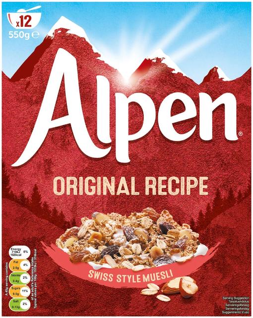 Alpen Original Muesli 550 g - Suomibox