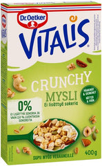 Dr. Oetker Vitalis Crunchy No Added Sugar Nuts & Seeds Muesli 400 g - Suomibox
