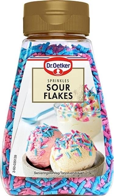Dr. Oetker Sour Flakes Sprinkles 120g - Suomibox