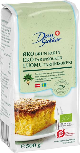 Dansukker Organic Brown Sugar 500g - Suomibox