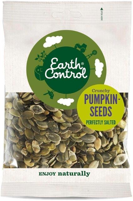 Earth Control Roasted and Salted Pumpkin Seeds 150 g - Suomibox