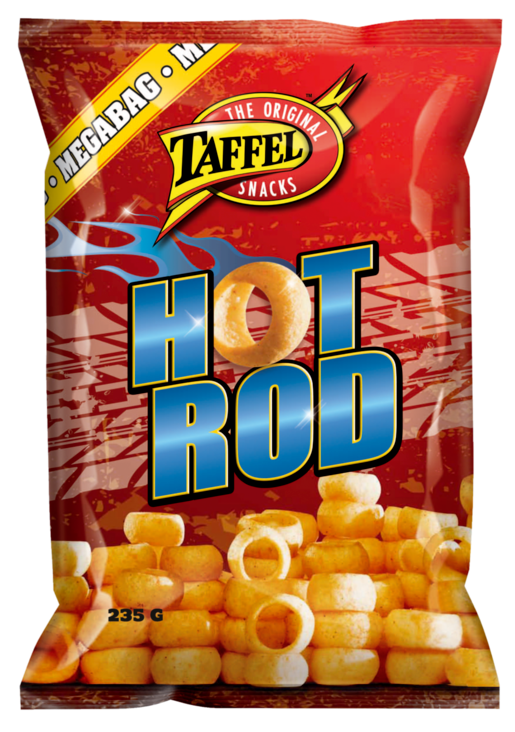 Taffel Hot Rod chips 1 Pack of 235g 8.3oz - Soposopo