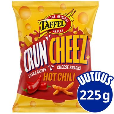 Taffel CrunCheez hot chili flavored chees Snacks 1 Pack of 225g 7.9oz - Soposopo