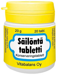 Preserving Tablets 20 pcs 20g (Vitabalans) - Suomibox