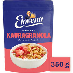 Elovena 350 g strawberry oat granola - Suomibox