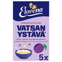 Elovena 175 g Gut-Friendly instant porridge with rye. plum. and flaxseed - Suomibox