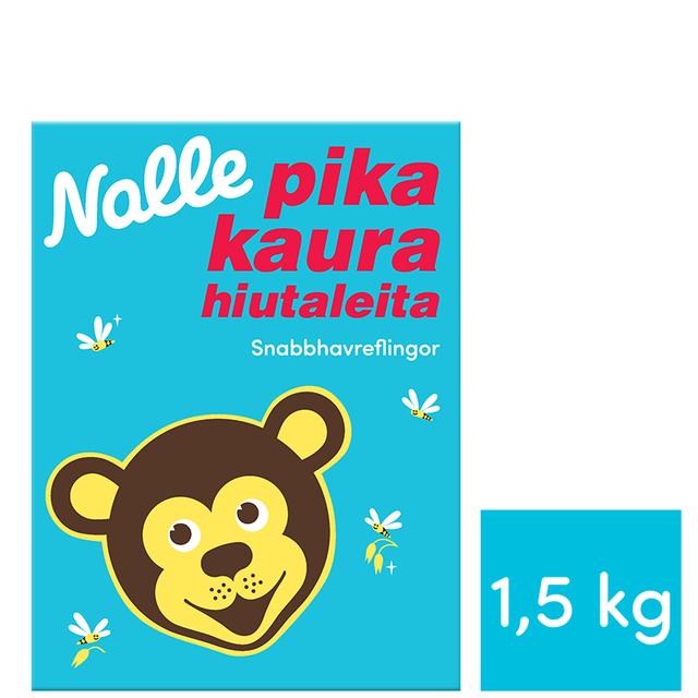 Nalle 1.5 kg quick-cooking oatmeal flakes - Suomibox