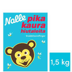 Nalle 1.5 kg quick-cooking oatmeal flakes - Suomibox
