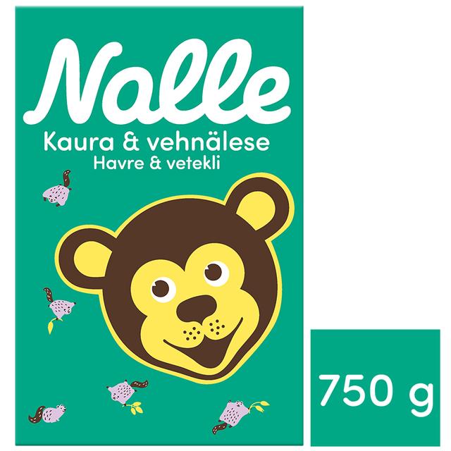 Nalle 750 g Fitness Oats Whole-Grain Oat Flakes with Wheat Bran - Suomibox