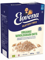 Elovena gluten-free organic whole grain oat Flakes 1 Box of 500g 17.6 oz - Soposopo