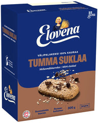 Elovena dark chocolate whole grain snack Cookie 1 Box of 300g 10.6 oz - Soposopo