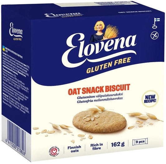 Elovena gluten-free snack oat Cookie 1 Box of 162g 5.7 oz - Soposopo
