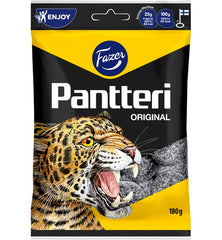 Fazer Pantteri wine gum Liquorice 1 Pack of 180g 6.3oz - Soposopo