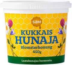 Hunajainen SAM Flower Honey 450g - Suomibox