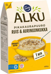 Fazer Alku Rye & Sunflower Quick-Cooking Oat Porridge 400 g - Suomibox