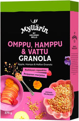 Myllärin Apple-Hemp-Raspberry Granola 375 g - Suomibox