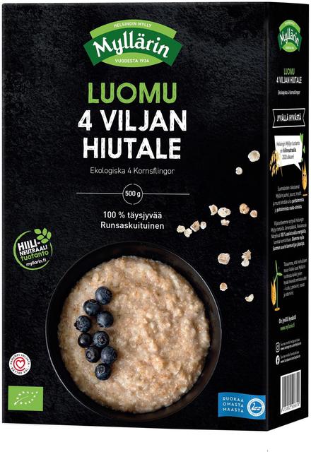 Myllärin Organic 4-Grain Flakes 500 g - Suomibox