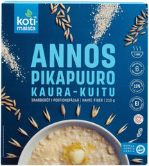 Kotimaista Instant Porridge Oat Flakes with Fiber 210 g (6 x 35 g) - Suomibox