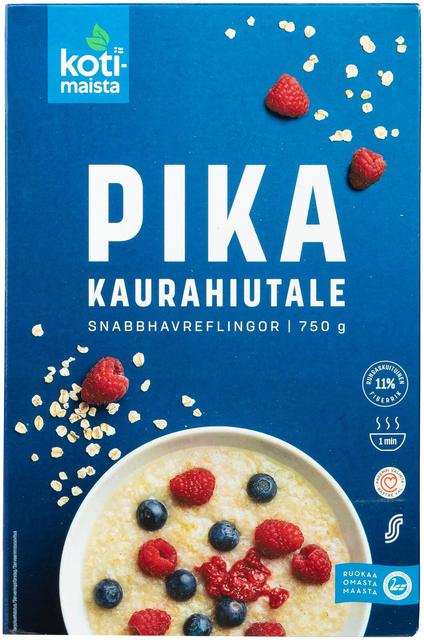 Kotimaista quick-cooking oatmeal flakes 750 g - Suomibox