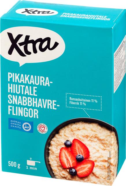Xtra quick-cooking oatmeal flakes 500 g - Suomibox