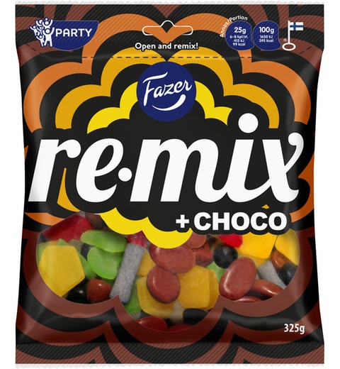 Fazer Remix choco assorted sweets Gummy 1 Pack of 325g 6.3oz - Soposopo