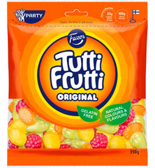Fazer Tutti Frutti Original natural colours Gummy 1 Pack of 350g 6.3oz - Soposopo