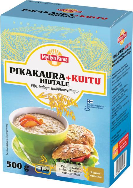 Myllyn Paras quick oats + fiber flakes 500 g - Suomibox