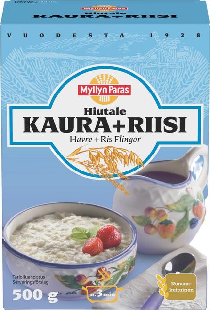 Myllyn Paras Oat+Rice Flakes 500 g - Suomibox