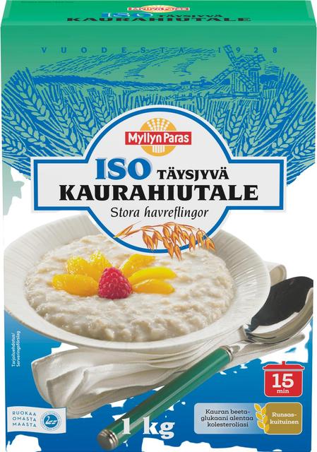 Myllyn Paras large oatmeal flakes 1 kg - Suomibox