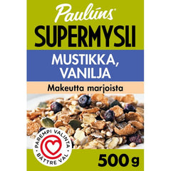Paulúns mustikka ja vanilja mysli 500g - Suomibox