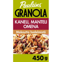 Paulúns Cinnamon. Almond. and Apple Granola Cereal Muesli 450 g - Suomibox