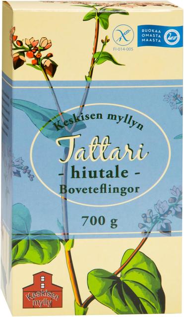 Keskisen Myllyn Finnish Whole-Grain Buckwheat Flakes 700 g - Suomibox