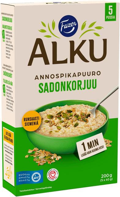 Fazer Alku Harvest Instant Porridge 200 g (5 x 40 g) - Suomibox