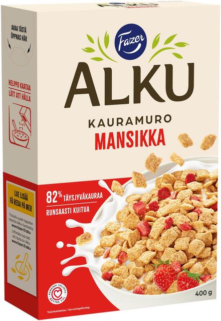 Fazer Alku Strawberry Oat Cereal 400 g - Suomibox