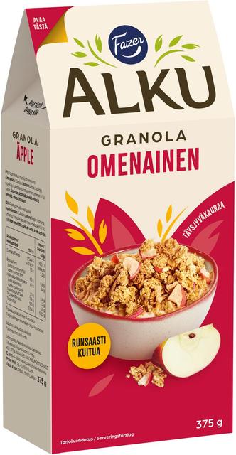 Fazer Alku Apple Granola 375 g - Suomibox