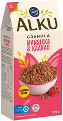 Fazer Alku Strawberry & Cocoa Granola 375 g - Suomibox