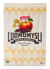 Sysmä Apple-Cranberry Organic Muesli 400 g - Suomibox