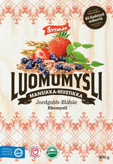 Sysmä Strawberry-Blueberry Organic Muesli 400 g - Suomibox
