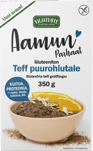 Virtasalmen Viljatuote Morning's Best Gluten-Free Teff Porridge Flakes 350 g - Suomibox