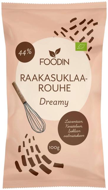 Foodin Organic Raw Chocolate Crumbs. Dreamy 100g - Suomibox