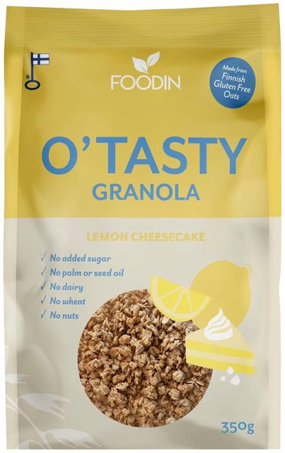 Foodin O`Tasty Lemon-Oat Granola 350 g - Suomibox