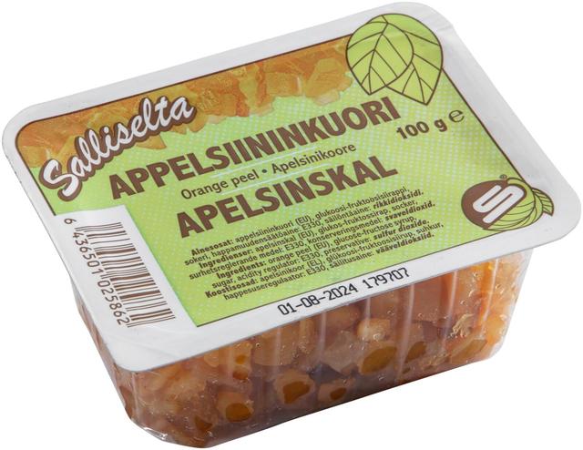 Sallinen Orange Peel Pieces 100g - Suomibox