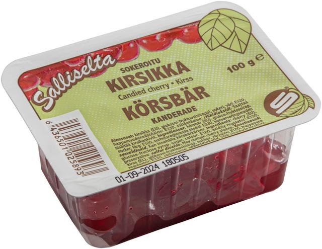 Sallinen Red Candied Cherries 100g - Suomibox