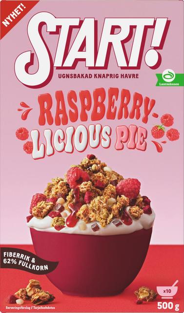 START! Raspberrylicious Pie Granola 500 g - Suomibox