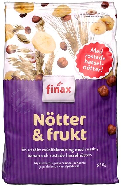 Finax Muesli Nut & Fruit 650 g - Suomibox
