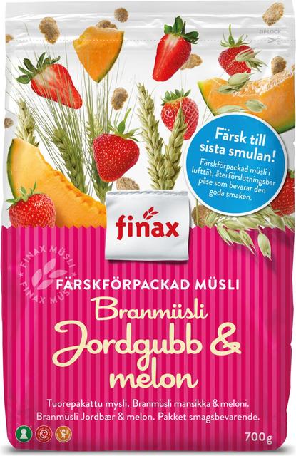 Finax Muesli Strawberry & Melon 650 g - Suomibox