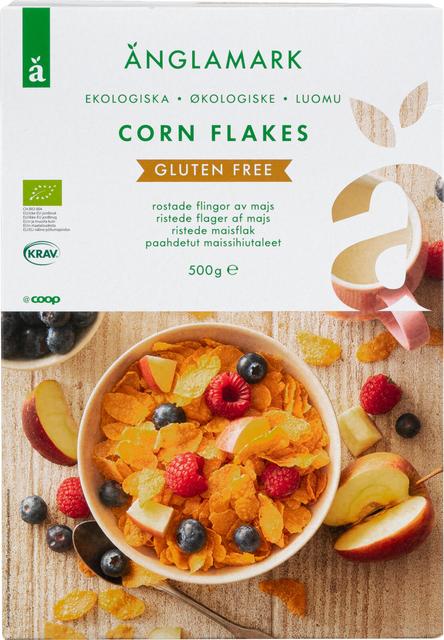 Änglamark Gluten-Free Corn Flakes Organic 500 g - Suomibox
