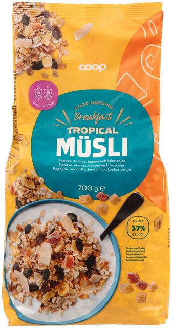 Coop muesli Tropical 700 g - Suomibox